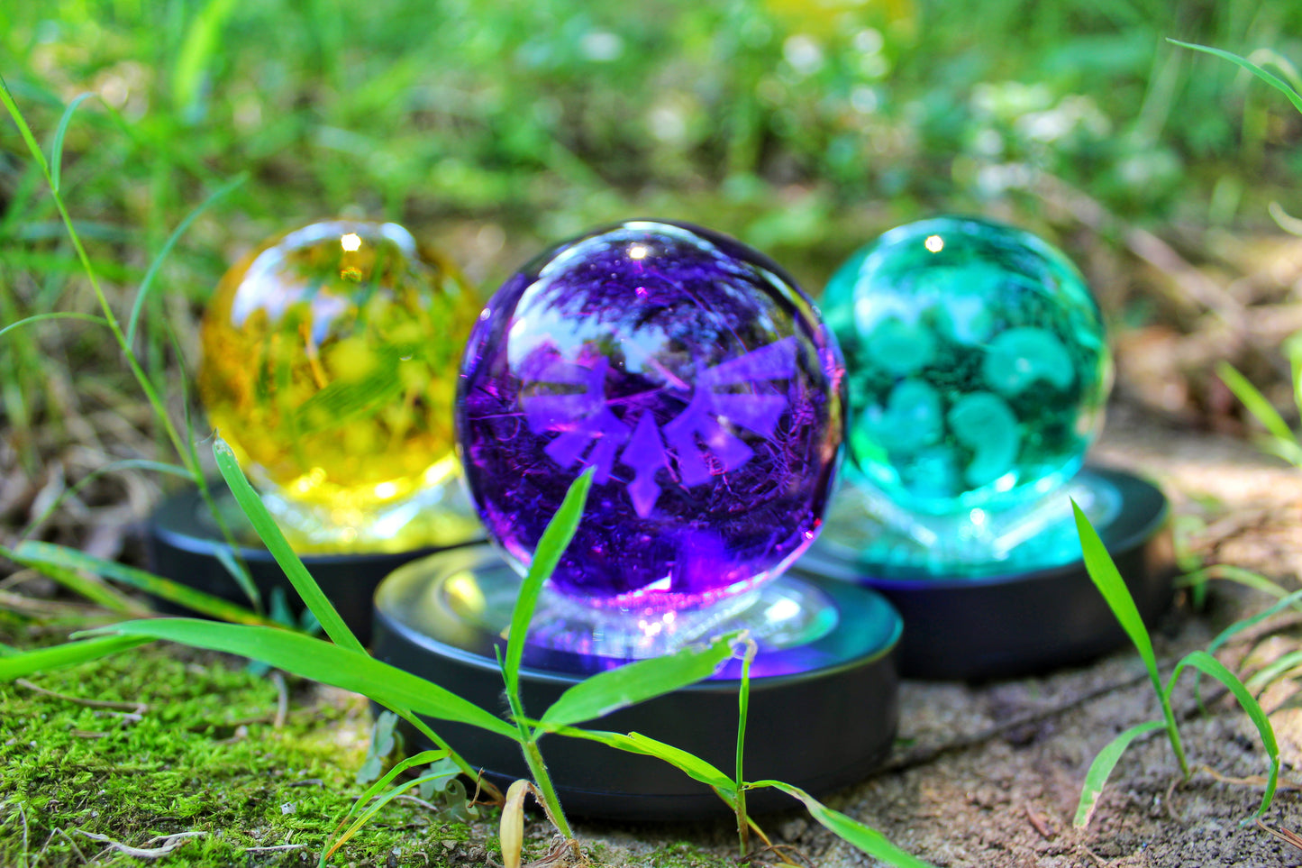 Spirit Orb, Light of Blessing, Sage's Will Combo - Glass Zelda Statues