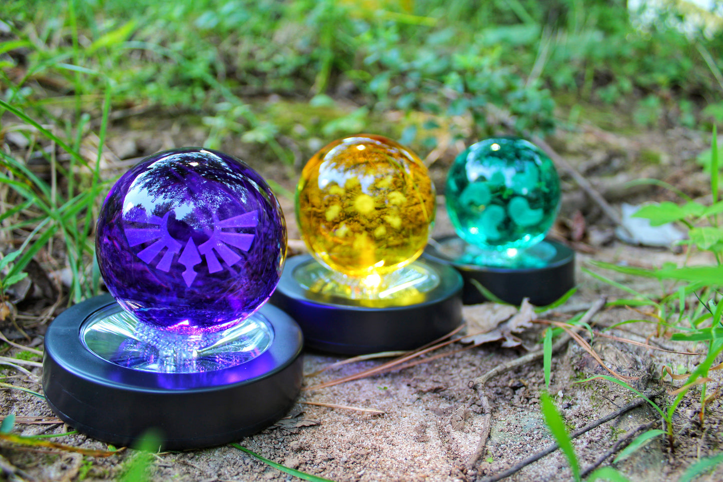 Spirit Orb, Light of Blessing, Sage's Will Combo - Glass Zelda Statues